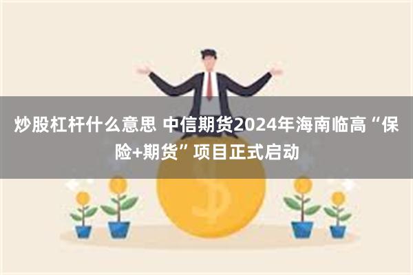 炒股杠杆什么意思 中信期货2024年海南临高“保险+期货”项目正式启动