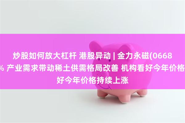 炒股如何放大杠杆 港股异动 | 金力永磁(06680)涨超4% 产业需求带动稀土供需格局改善 机构看好今年价格持续上涨